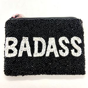 Porte-monnaie perlé Badass-Dagger Design | Embrayage Edgy en gros en vrac | Accessoire Goth/Biker personnalisé OEM (quantité minimale de commande 50 pièces) - Product Image 1