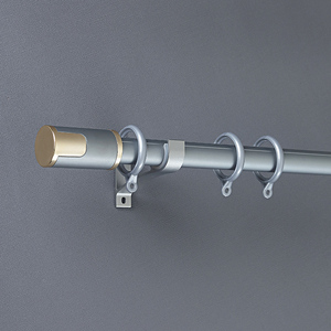 En Gros Usine Tiges et Rails Romains Modernes Alliage d'Aluminium Haute Résistance Pistes Kit de <span class=keywords><strong>Tringle</strong></span> à Rideau Simple - Product Image 3
