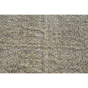 Alfombra Turca Vintage de Lana Beige, 4.1x8.4 pies (126x255 cm) - Product Image 5