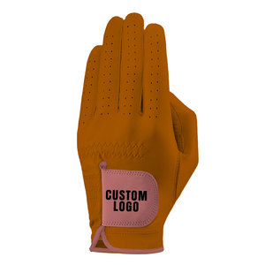 Gant de golf en microfibre violette pour droitier, logo personnalisé, fermeture auto-agrippante antidérapante, unisexe - Product Image 4