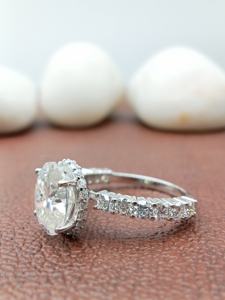 Bague de fiançailles pour femme Solitaire VVS Lab Grown 1ct Round Cut Diamond 14k 18k Gold Certified GIA IGI - Product Image 2