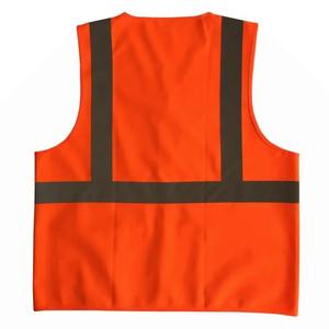 Gilet de sécurité réfléchissant respirant à séchage rapide écologique de haute qualité pour hommes haute visibilité grande taille vêtements d'extérieur pour l'été - Product Image 5