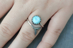 Fabriqué à la main bague réglable Standard argent plaqué or Turquoise poire forme gemmes 5X7MM lunette ensemble pour cadeau d'anniversaire - Product Image 3