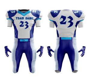 Jersey transpirable de uniforme de fútbol americano sublimado de nuevo diseño de equipo deportivo de ropa atlética profesional - Product Image 4