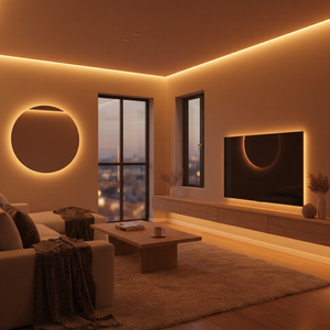 Tira de Luces LED de 12 V, 120 LED SMD2835, IP20, 13,5 W, Cinta LED Flexible en Color Ámbar, Limón y Azul para Gabinetes, Dormitorios, Cocinas, Iluminación Decorativa para TV - Product Image 3