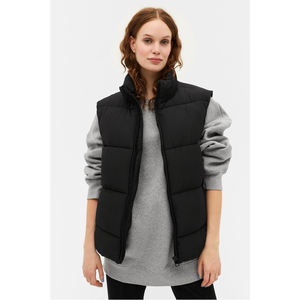 Chaleco ligero con relleno para mujer, chaleco informal cálido para invierno, a prueba de viento, burbuja - Product Image 2