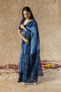 Saree de seda Banarasi de calidad superior para mujer, algodón Chanderi suave, estampado Digital, borde tejido, ropa tradicional india para Formal - Product Image 6