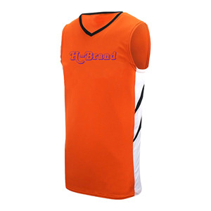Unisex # Camiseta de Baloncesto Universitaria Cosida de 5 Piezas Acuff Jr., 100% Poliéster, Antibacteriana, Cuello en V, Sin Mangas, Corte Clásico, con Lentejuelas - Product Image 4