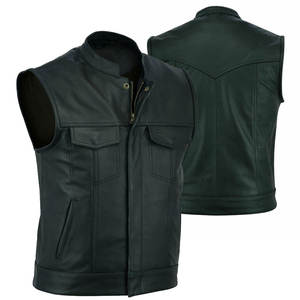 Chaleco de invierno de cuero transpirable de moda de alta calidad para hombre, chaleco deportivo para uso al aire libre con bolsillos - Product Image 3