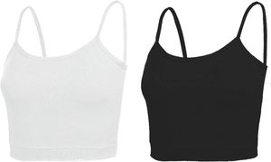 Camiseta sin Mangas de Punto para Mujer, Estilo Crop Top, Suave y Elástica, Acanalada, Informal, para Uso Diario, Secado Rápido - Product Image 3