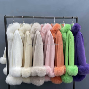 Capa de Piel Sintética Verde para Mujer, Estilo Lujoso, Superventas 2026, 100% Alta Calidad, Gruesa, Elegante, para Invierno, con Forro de Piel Sintética, MOQ Bajo, Precio Bajo - Product Image 6