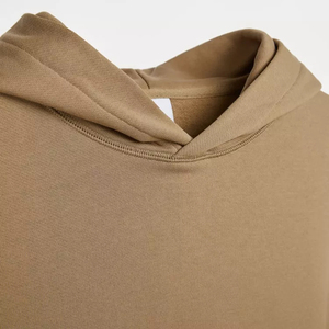 Sweat à capuche surdimensionné 100% coton pour hommes personnalisé pull thermique lourd épaule tombante Streetwear polaire sweats à capuche vierges - Product Image 3