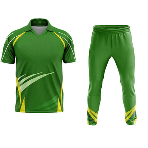 Sublimado Cricket Jersey Conjunto de pantalones Diseño abstracto Personalizado Hombres Jugadores profesionales Cricket Uniforme Kit - Product Image 6