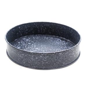 Bandeja moderna de hierro gris con revestimiento martillado para servir y bandeja decorativa para el hogar y la cocina al por mayor a granel - Product Image 1