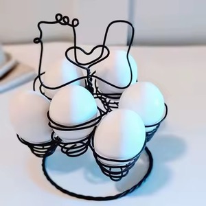 Strong Iron Egg Stand Made From Heavy Metal Ensuring Long Lasting Use Strength And Attractive Modern Finish - Product Image 4