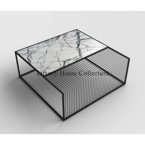 Design floral dernière arrivée métal Table d'appoint et Table console Rectangle forme fer fait multicolore poudre enduit fournitures - Product Image 2
