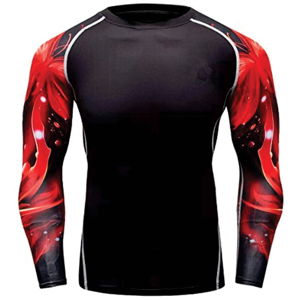 Rashguard MMA à manches longues entièrement personnalisé par sublimation, Rashguards BJJ, Rashguard MMA OEM - Product Image 4