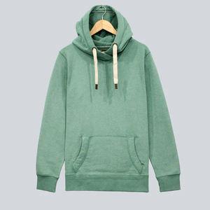 Sweat à capuche à manches longues 260g 100% polyester pour hommes, sweat à capuche uni vierge 2025 - Product Image 1