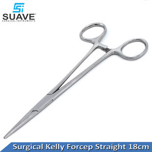 Ensemble de 2 pinces chirurgicales en acier inoxydable, manuelles, de haute qualité, réutilisables, pinces hémostatiques Kelly, INSTRUMENTS CHIRURGISCHES SUAVE - Product Image 4
