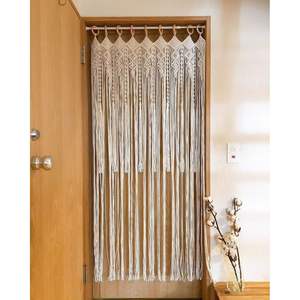 Hermosa Cortina de Pared de Macramé Estilo Bohemio, Decoración de Pared Moderna y Lujosa para el Hogar y Restaurantes con Borlas - Product Image 1