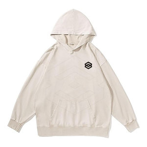 เสื้อฮู้ดโอเวอร์ไซส์สำหรับผู้ชายผ้าฝ้าย100% โอเวอร์ไซส์แบบเรียบออกแบบได้ตามต้องการดีไซน์ใหม่ - Product Image 6