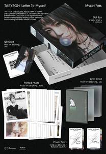 TAEYEON - [ LETTRE À MOI-MÊME ] 6ème ALBUM INTELLIGENT (Version MOI-MÊME) Album KPOP Best Seller en Corée - Product Image 4