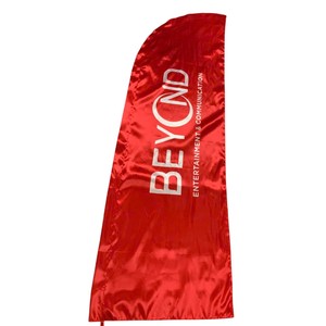 Bandera de Plumas Estilo Pennant con Asta de Aluminio, Impresión Digital en Poliéster, Pancarta Promocional Resistente para Deportes y Juegos - Product Image 5