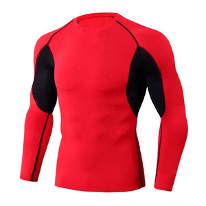 Camiseta Deportiva Transpirable de Compresión con Servicio OEM, Secado Rápido, Sublimación Personalizada, Fabricada en Spandex/Poliéster, Protección contra Erupciones - Product Image 1