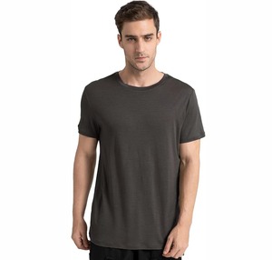 T-shirt d'été à manches courtes et col rond pour hommes, coupe ample, 100% coton, décontracté, coupe ajustée - Product Image 6