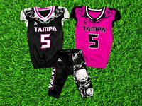 Conjunto de Jersey de Práctica y Uniforme de Fútbol Americano Personalizado para Equipo Juvenil con Sarga Bordada y Sublimación al Por Mayor