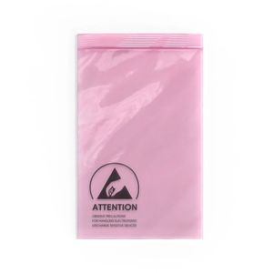 Blindaje antiestático Barrera de humedad impresa personalizada Bolsa ESD de plástico PE de aluminio para componentes sensibles de almacenamiento de placa de circuito - Product Image 1