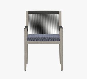 Chaise de salle à manger en teck - Product Image 4