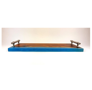 Plateau de service en bois et résine, décoration, plateau à café, plateau en bois et résine, vente en gros d'usine, plateau personnalisé - Product Image 1