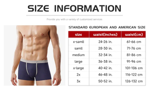 <b>Men's</b> High Quality Solid Nylon Modal <b>Bamboo</b> Cotton Briefs Custom Logo Breathable <b>Boxer</b> Underwear Classic Rise Disposable Thermal - Product Image 4