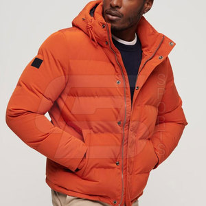 2025 Top Design hommes compressible doudoune légère à capuche manches longues fermeture éclair veste d'hiver avec col montant tissu - Product Image 5