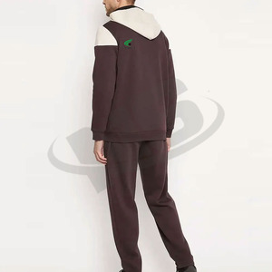 Ensemble de survêtement décontracté personnalisé avec sweat à capuche zippé et pantalon de jogging pour homme – OEM, en molleton de coton respirant, tendance et confortable pour l'entraînement - Product Image 2