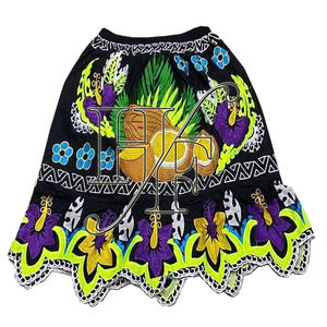 Venta al por mayor personalizado Tropical Tribal algodón poliéster tela Floral estampado Pohnpei faldas - Product Image 1