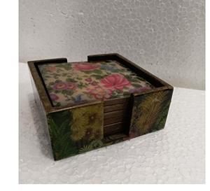 Custom Material Coaster Set Classic Style round Stone Pads for Kitchen Made in India - Product Image 3