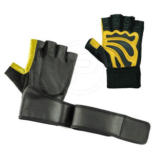 Gants de musculation professionnels en cuir, vêtements de sport, disponibles en différentes couleurs, prix de gros, gants de gym - Product Image 1