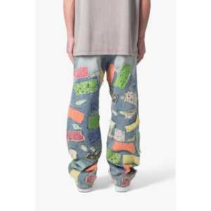ULTRA BAGGY BANDANA PATCH DENIM Jeans bandana avec écusson pour hommes Style confortable - Product Image 4