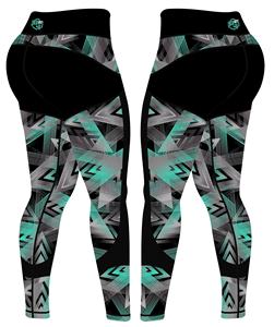 Mallas de Yoga de secado rápido de cintura alta para mujer, cintura elástica, pantalones transpirables de LICRA/nailon hechos en Pakistán - Product Image 4