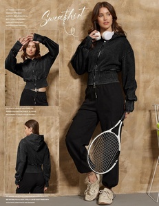 Sudadera con capucha corta de moda para mujer, nueva, elegante, barata, superventas, con lavado ácido, tops con capucha para mujer 2026 - Product Image 2