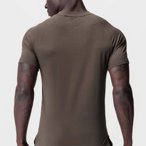 Camiseta de rendimiento de gran tamaño de 180g de algodón 100% para hombre, ropa de gimnasio atlética, camiseta duradera cómoda de secado rápido para todos los deportes, nuevo - Product Image 2