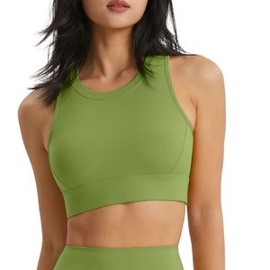 Soutien-gorge de sport ajustable à col haut et dos nu en spandex, haut court pour la salle de sport, le yoga et la course à pied, haut de yoga - Product Image 1