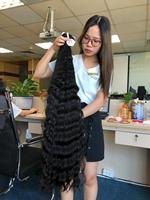 Longues mèches de cheveux vietnamiennes et cambodgiennes 100% naturelles, cuticules alignées, grade 9A, trame simple, vierges brutes, 10"-50", sans produits chimiques