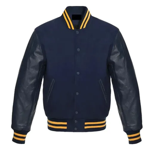 <b>Mens</b> Fashion Varsity <b>Jacket</b> Causal Slim Fit Bomber <b>Baseball</b> <b>Jackets</b> - Product Image 1