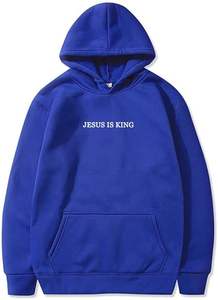 Jesus Is King Hoodie Christian Faith Sudaderas Regalo Hombre Mujer Pullover Tops Streetwear Regalo - Product Image 5