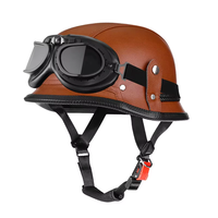 Vente directe usine – Casque de moto rétro style allemand avec design tactique, demi-casques et casques intégraux, lunettes de protection