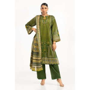 Traje Casual de Verano para Mujer, Verde, 3 Piezas, con Decoración de Botones Dorados - Product Image 5