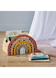 Juego de Cestas de Almacenamiento para Niños Hechas a Mano con Mimbre y Diseño de Arcoíris, Organizador de Juguetes Decorativo y Funcional para Cuarto de Juegos - Product Image 5
